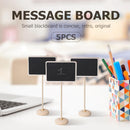 10x5pcs Mini Wooden Chalk Blackboard Signs Message Board(Square)