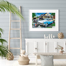 5D Full Round Drill Diamond Painting Kit Outdoor Vehicle Art Decor for Adults