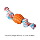 Double Knot Cotton Rope Ball Dog Interactive Bite Resistant Tooth Cleaning Ba