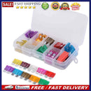 50pcs Assorted Medium Size Car Fuses Automotive Blade Fuse with Plastic Box