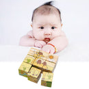 Baby Kids Wooden Cartoon 6 Page Jigsaw Puzzle Blocks Early Educational Jigsaw Puzzle -