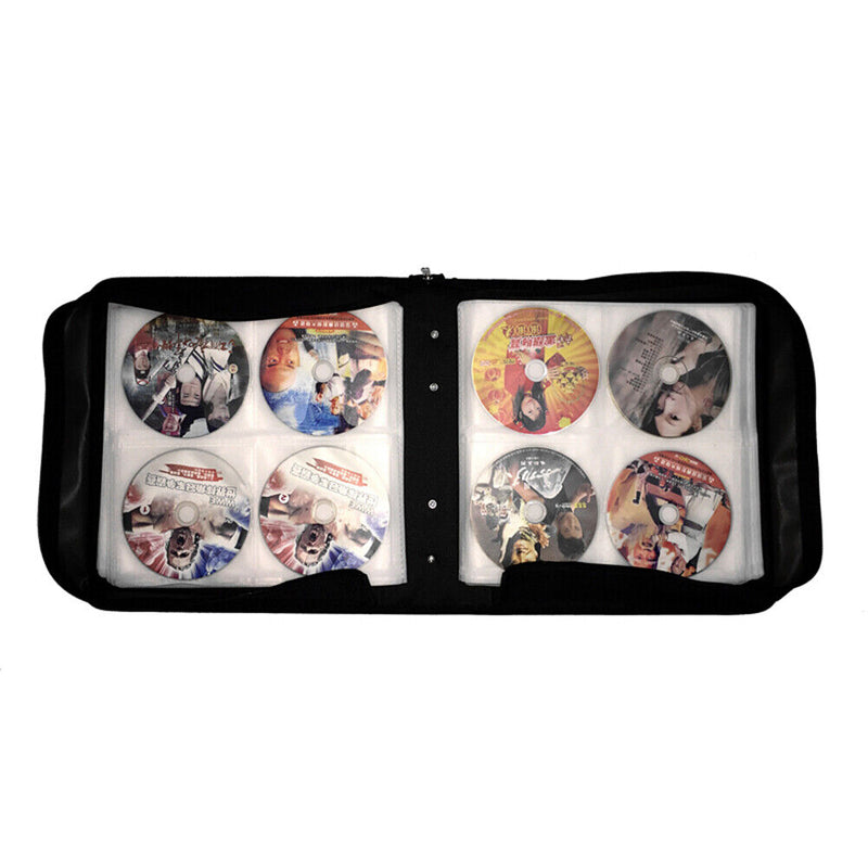 PU Leather CD DVD Wallet Holder Bag Album Disc Organizer Storage Carrying Case