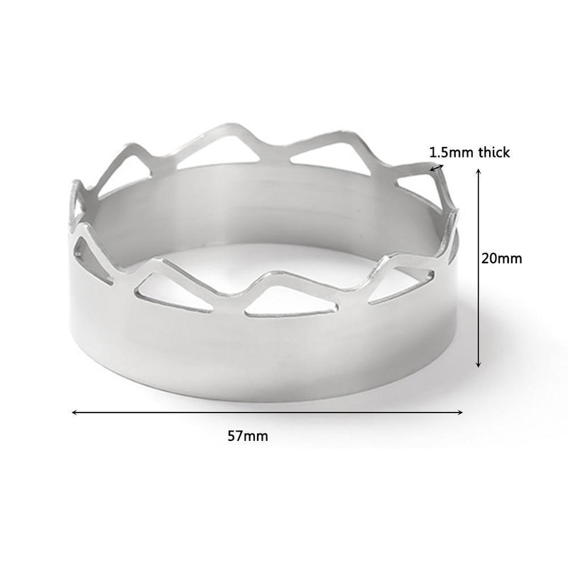 Camping Gas Stove Windscreen Stand Ring Energy Saving Heat Resistant Cover