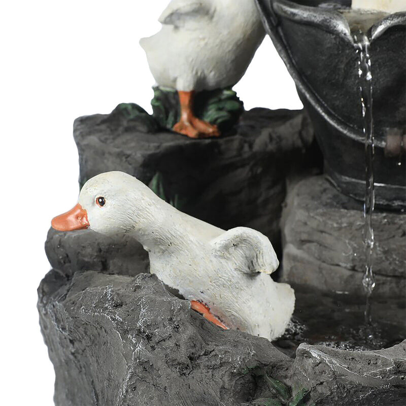 Garden Statue - Animal Sculptures Duck Outdoor Decoration Light (Battery) Newly