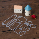 10 PCS Labels Hollow Out Template DIY Cutting Dies Album Decor Paper PTSP