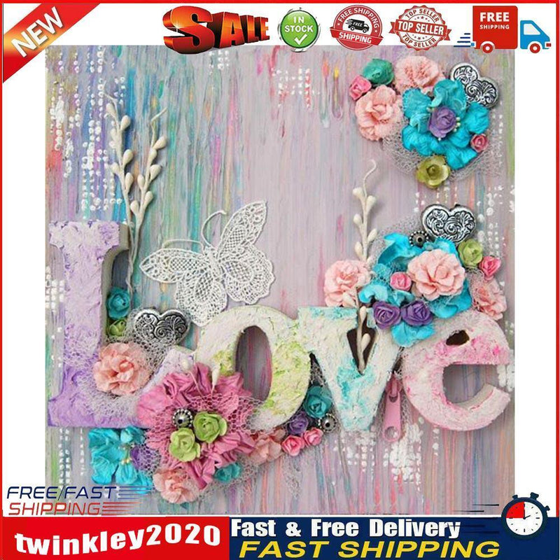 5D DIY Full Drill Diamond Painting Love Cross Stitch Embroidery Mosaic Kit Newly