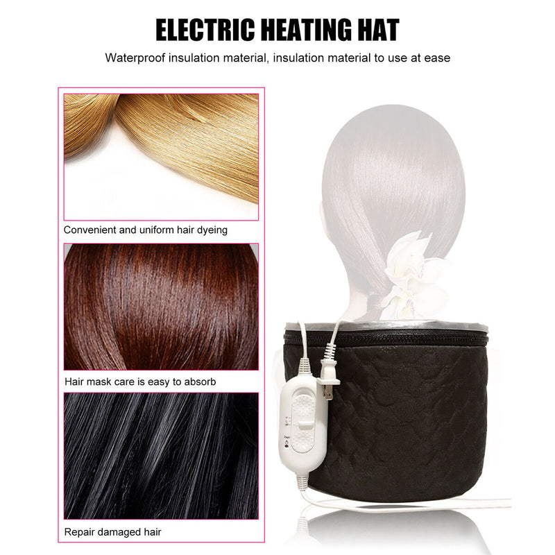 Steamer Cap Gifts for Women Hair Thermal Steamer Treatment SPA Heat Cap Newly