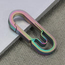 Titanium Alloy EDC Buckle Outdoor Camping Carabiner Keychain Hang