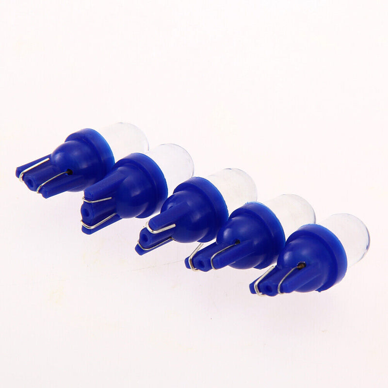 5x T10 194 W5W Blue LED Car Motorcycle Dome Instrument Lights Bulbs Lamps Newly