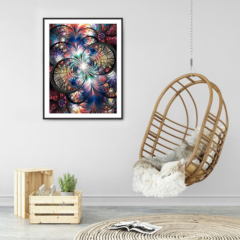 DIY Diamond Painting Kits Symmetrical Pattern Abstract Full Round Drill Pictu