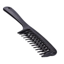 Hairdressing Straight Curly Detangler Hair Combs Salon Hair Styling (Black)