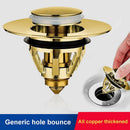 Stainless Steel Bathroom Sink Plug Wash Basin Bounce Drain Filter2PCS