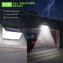 468LED Solar Power Light PIR Motion Sensor Lamp Outdoor Wall Garden Lamp FAST~