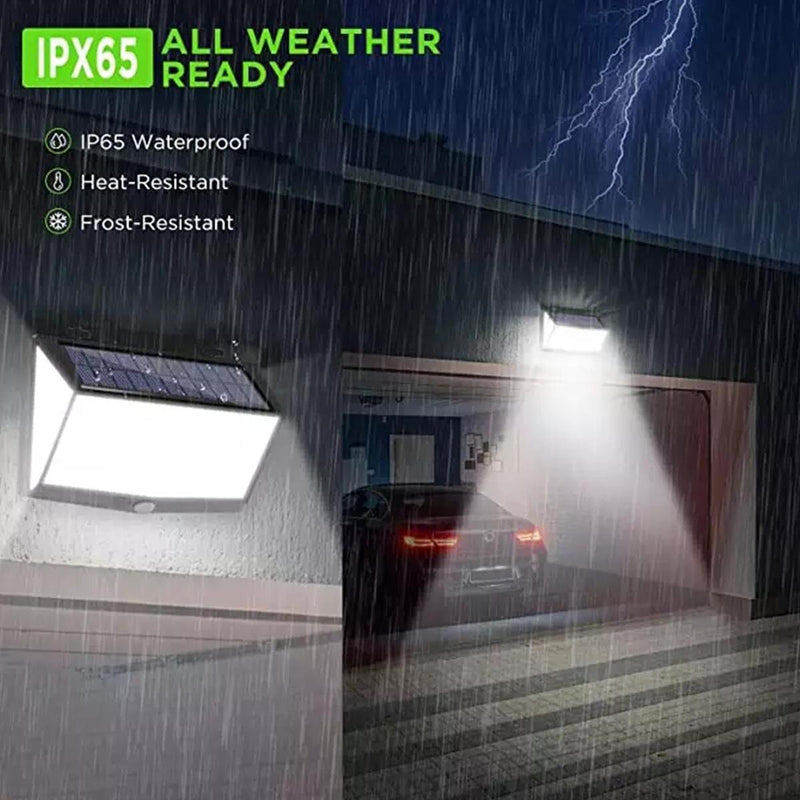 468LED Solar Power Light PIR Motion Sensor Lamp Outdoor Wall Garden Lamp FAST~
