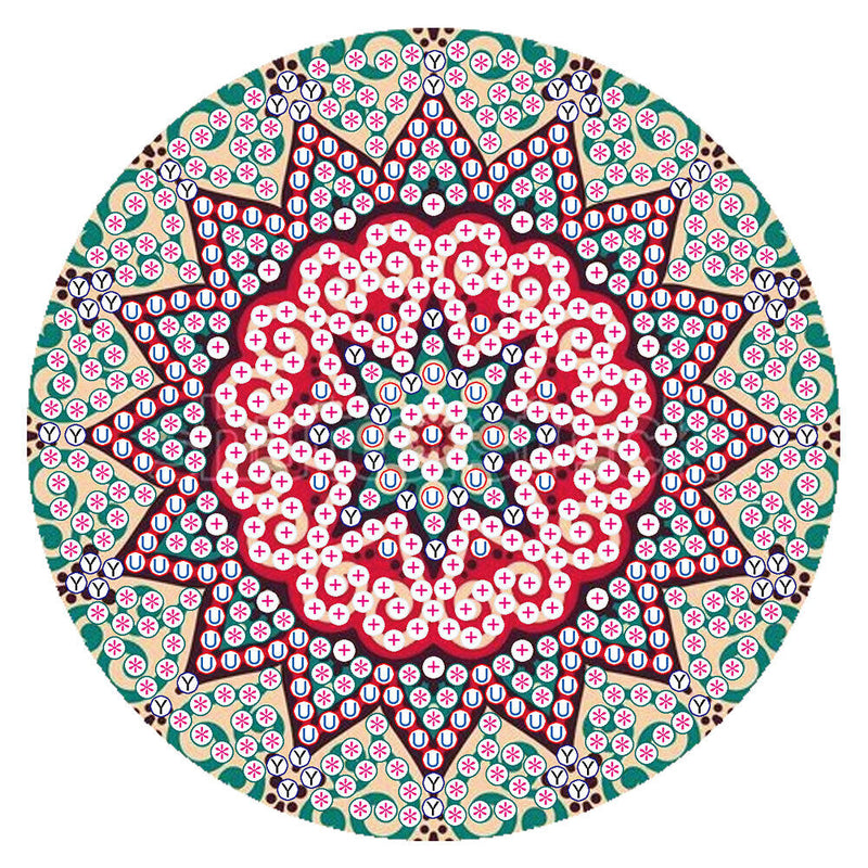 DIY Diamond Painting Mandala Round Coaster Cup Table Placemat (AA1059-4)