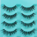 Makeup Cross Long Thick False Eyelashes Black Handmade Eye Lashes Extension