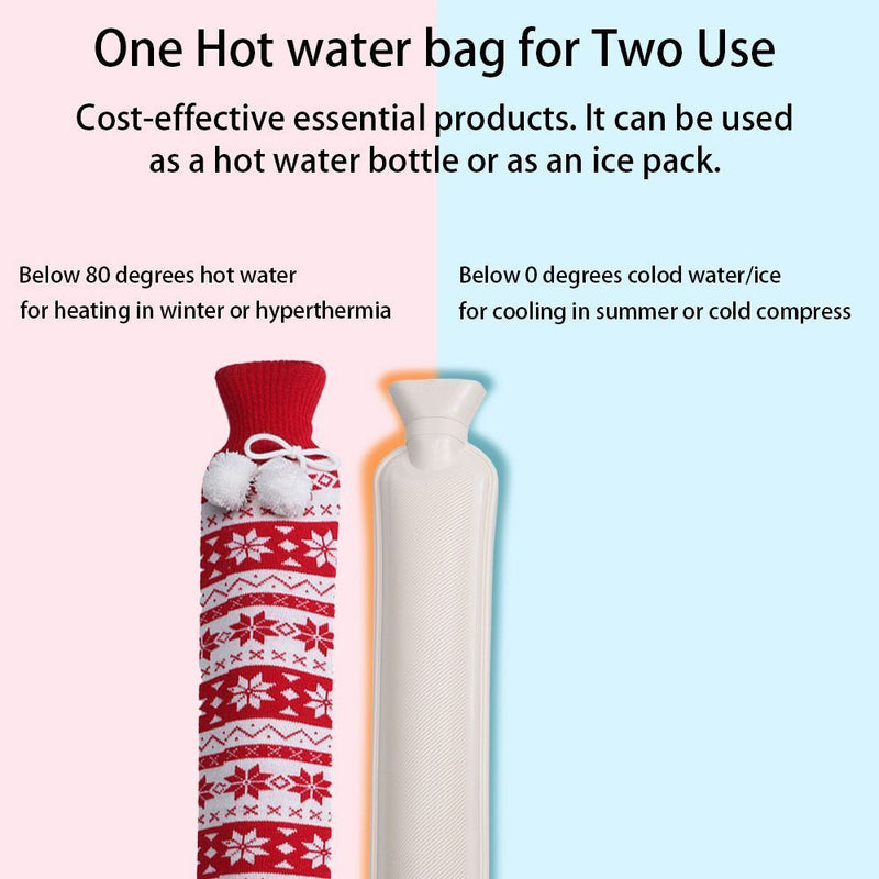 Warmies Hot Water Bottle Extra Long with Soft Removable Cover Hot Water Bag