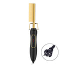 2 in 1 Hairdressing Brush Hair Straightener Curler Electric Flat Curling Ir