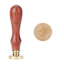 Wood Handle Paint Seal Retro Plant Pattern DIY Wax Seal Stamp Decor (C163) Newly
