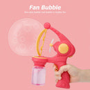 ABS Bubble Gun Toys with Intelligent Recycling Bubble Machine for Kid (Red)