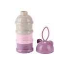 Portable Baby Food Storage Box Bear Shape Milk Powder Container (A Purple) Newly