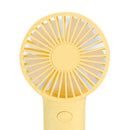 USB Mini Wind Power Handheld Fan Portable Summer Small Cooling Fan (Yellow)