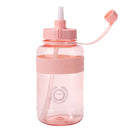 Portable Women Summer Gym Water Bottle Straw Large Capacity (Pink 1500ml) Newly