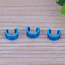 10pcs Bike Bicycle C-Clips Buckle Pants Brake Gear Cable Housing Guide (Blue)