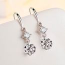 Variety Flash Women Fashion Tassel Cubic Zirconia Crystal Drop Earrings