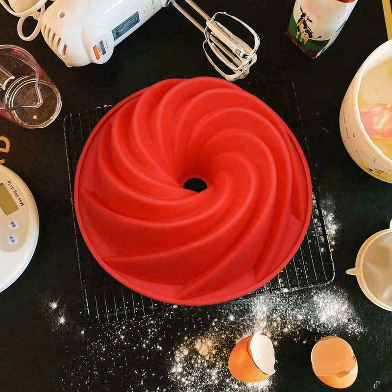 Silicone bunch pan Savarin cake pan tin mold non-stick baking baking molds U7L2