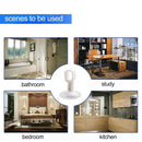 2pcs Doorknob Wall Mute Crash Pad Cushion Door Handle Lock Silencer (White)