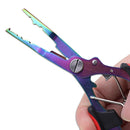Fishing Plier Line Lure Cutter Hook Remover Fishing Scissor (Blue Black) Newly