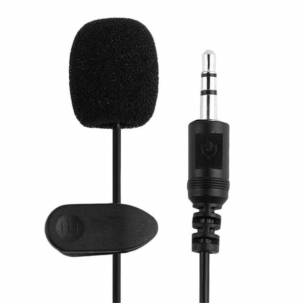 Wired Microphones Clip On Lapel Handsfree Lavalier Mic For Phone PC Recording