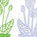 Scissors Flower Pot Metal Die For Scrapbooking Template Cards DIY