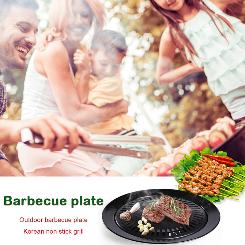 Master Grill Pan Smokeless Korean BBQ Plate for Indoor Outdoor Camping Gril