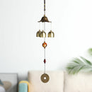 40cm Soft Garden Feng Shui Lucky Hanging Decorationr 3 Bells Wind Chimes Outdoor
