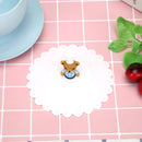 Multi-functional Silicone Dust-proof Bowl Cover Leak-proof Cup Lid (White) Newly