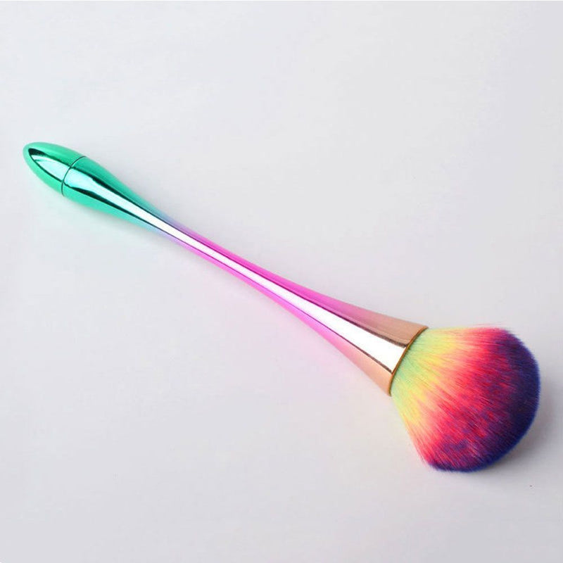 Woman Basic Profile Makeup Tools Pressed Powder Plastic Makeup Brush Nylon Wool