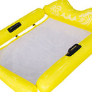 Inflatable Floating Bed Swimming Beach Water Backrest Air Cushion (Yellow) Newly