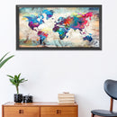 Cross Stitch Kits DIY Map 11CT Printed Embroidery 40x85cm (SZX112)