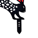 Acrylic Hollow Easter Bunny Ornaments Backyard Lawn Stake Yard Decor (E) Newly