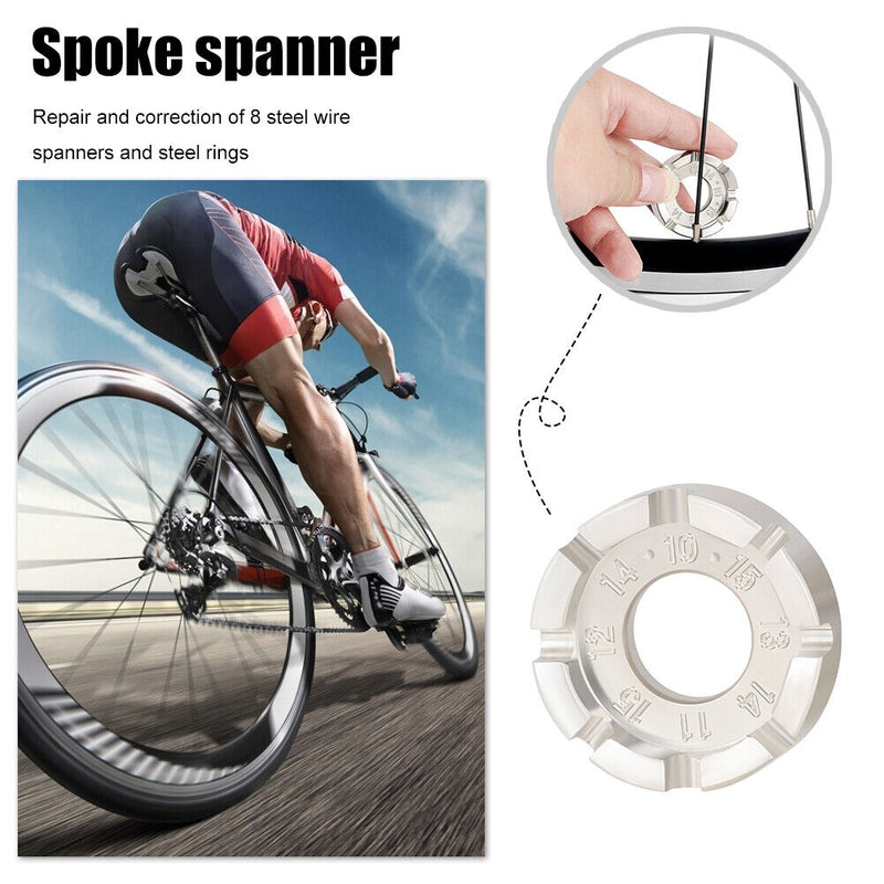 TOOPRE 8 Way Bicycle Spoke Nipple Wrench Galvanized Bike Wheel Repair Hand