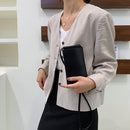 Retro Women PU Leather Solid Color Shoulder Bag Mini Crossbody Mobile Phone Bags