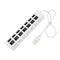 7 Ports High Speed USB 2.0 Hub Splitter w/ON/OFF Switch for Laptop (White)