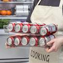 Beer Soda Storage Box 2 Layer Refrigerator Auto Rolling Beverage Can Racks Newly