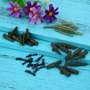 40pc Fishing Tackle carp lead clips Quick Change swivels Anti Sleeve Newly