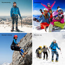 10 Spikes Crampons,Mountaineering Anti-Slip Ice Cleats Traction Stretch Foo