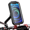 M18S Waterproof Motorcycle Bike Handlebar Rear View Mirror Phone Holder Case