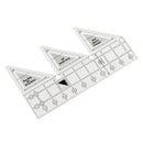 Triangle Quilting Ruler 45 Degree Fabric Cutting Garment Craft (10 inch) Newly