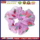 Stretch Strawberry Print Hair Bands Scrunchies Hair Rope Ties Ponytail Hair R